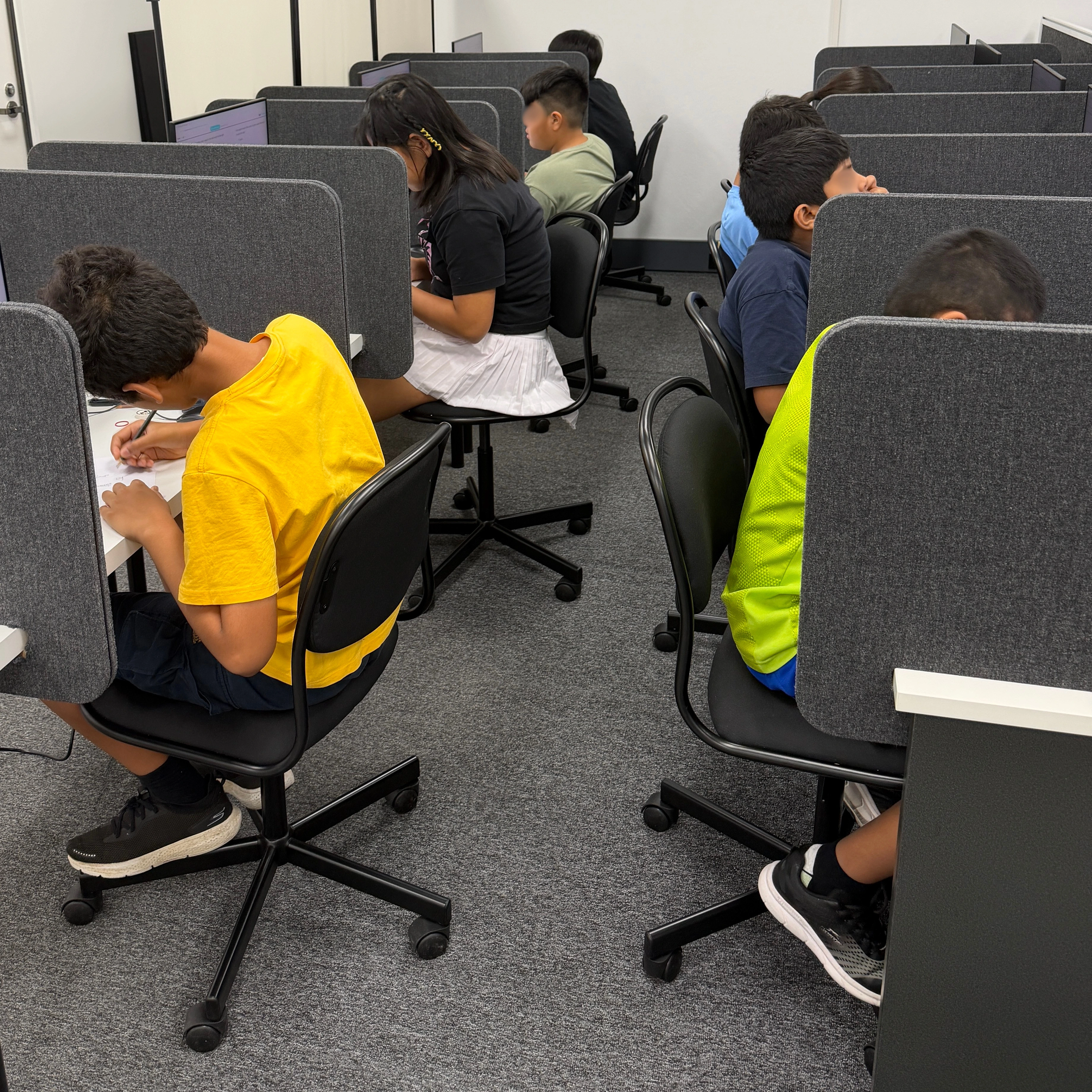 Supervised exam conditions at Test Academy Parramatta
